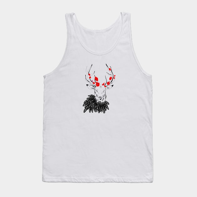 Poppies stag Tank Top by brooklynnek